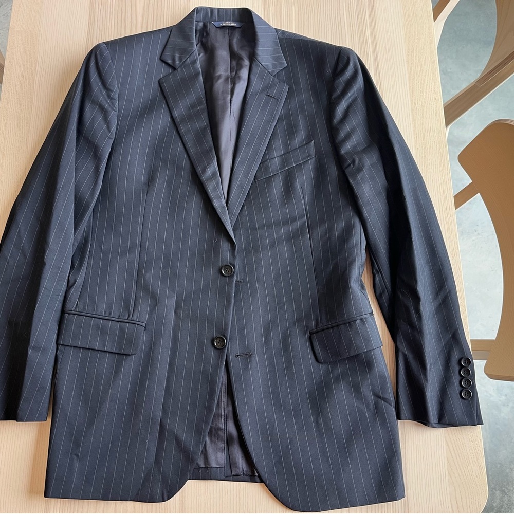 Brooks Brothers Blue Suit Classic Wool Blend